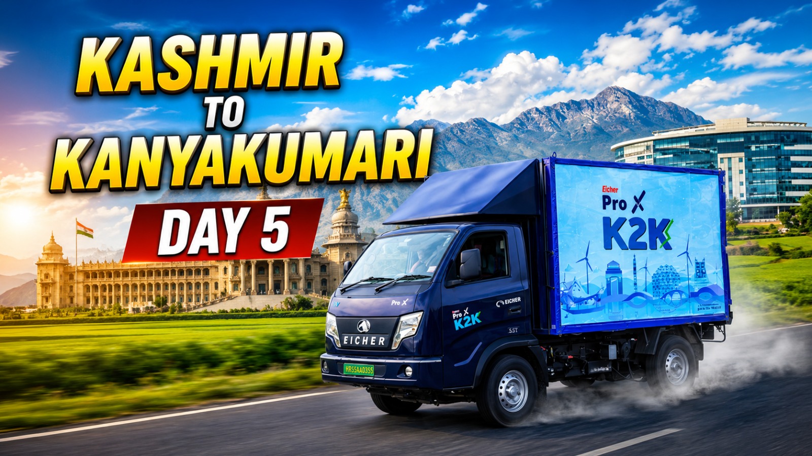 Kashmir to Kanyakumari Record Run Day 5 of K2k Journey Crossing the Epic Karnataka