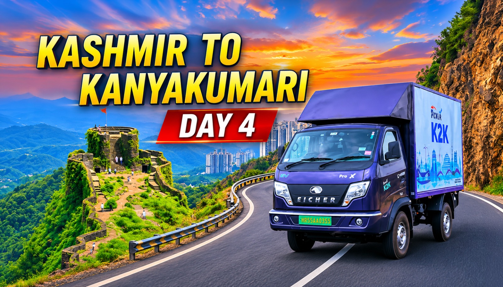 Kashmir to Kanyakumari Record Run- Day 4 of K2k Journey Crossing Maharastra EP4