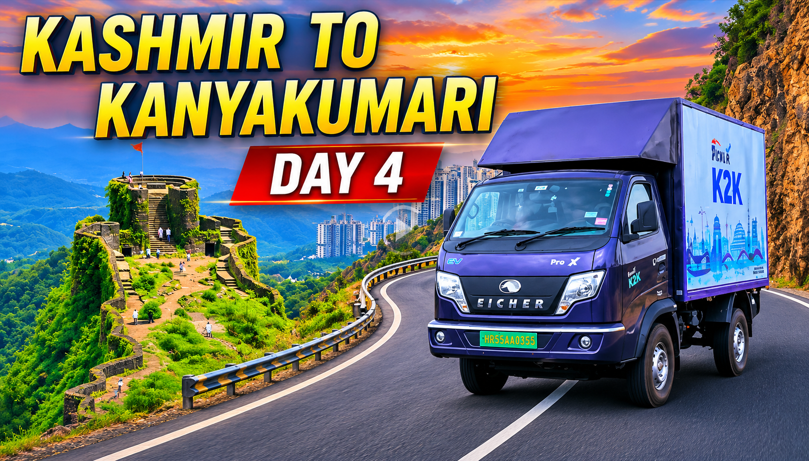 Kashmir to Kanyakumari Record Run- Day 4 of K2k Journey Crossing Maharastra EP4