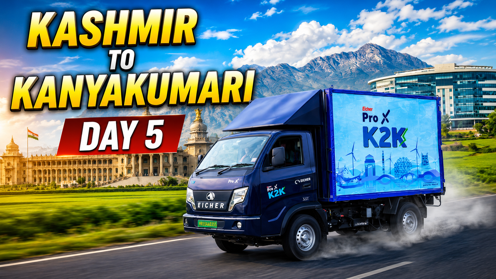 Kashmir to Kanyakumari Record Run Day 5 of K2k Journey Crossing the Epic Karnataka